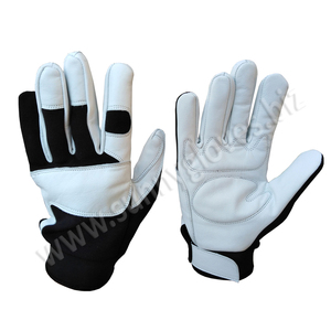 2019 High Quality Safety Mechanic Leather Working Gloves - Product Image 1