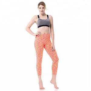 Mid-Rise Spazio-Dye Leggings per Le Donne Prestazioni di Yoga E Pantaloni Da Corsa