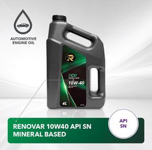Lubrifiant huile pour moteur, désodorisant, 10 w40 API SN, minéral - Product Image 2
