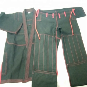 Uniforme de jiu jitsu brésilien noir, sur mesure, avec motif et broderie de haute qualité, bjj gi, prix bas - Product Image 3