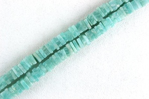 16 "hebra larga amazonita natural Gemstoine Smooth Heishi Beads 2020 fabricante al por mayor genuino de alta calidad - Product Image 2