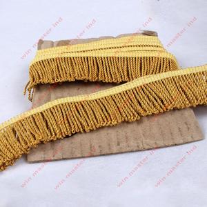 Oem ขายส่งด้ายโลหะขอบลูกไม้สีทอง - Product Image 1