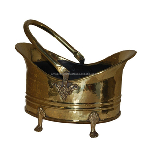 Manufacturer Galvanized Iron Fireplace Storage Bucket Ancient <b>Coal</b> Hod Hot Selling Scuttle for Fireplace - Product Image 4