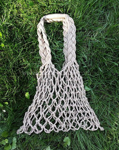 Bolso de Mano de Diseño, Bolso Tote Étnico en Línea, Bolso de Macramé y Crochet - Product Image 6