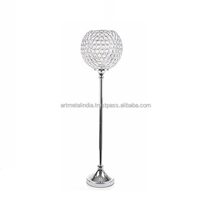 Bougeoir plaqué nickel doré, nouveau support de bougie en métal pour décoration de mariage et d'événements, Style nouveau - Product Image 5