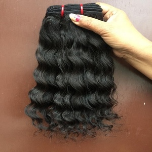 Extensiones de cabello humano indio virgen 100% cabello largo rizado Natural para mujeres afroamericanas mujeres negras - Product Image 2