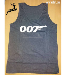 OEM Custom <b>Men</b> Women Cotton Gym Tank Top 180G Heavyweight Stringer <b>Singlet</b> Bamboo Organic OEM Manufacturer - Product Image 3
