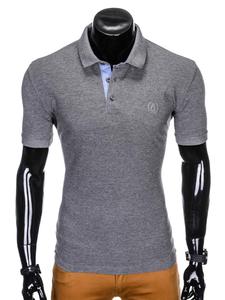POLO blanc à col à revers, chemise unie, vente en gros, 200 g - Product Image 5