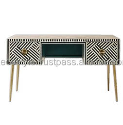 Meubles de salon table basse en os avec base en métal meubles de maison essentiels - Product Image 6