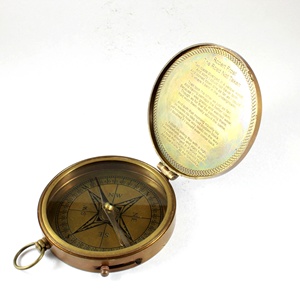 เคลวินฮิวส์แก้วทองเหลืองเข็มทิศ3นิ้วของขวัญโลหะเคลือบเงาสไตล์โบราณสำหรับวันพ่อวันคริสต์มาสเทศกาลอีสเตอร์ปีใหม่ออกแบบได้ตามต้องการ - Product Image 3