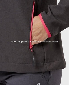 OEM ODM 100% Nailon Impermeable Transpirable Esquí Senderismo Chaqueta de concha suave Abrigos para damas Invierno Estampado Patrón Cremallera a prueba de viento - Product Image 3