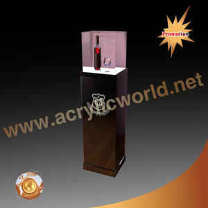 Estante acrílico para vino, expositor para publicidad/cerveza, Led, glorificador de botellas con Logo grabado - Product Image 2