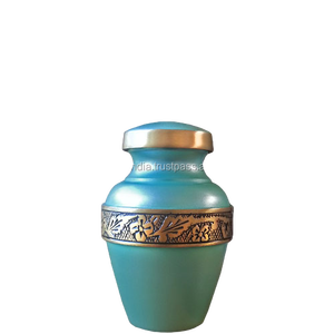 Souvenirs de crémation Orange, urne de crémation par Brassworld, fournitures commémoratives indiennes - Product Image 3