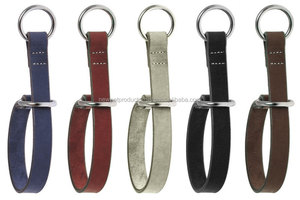 Vente en gros de collier de chien de luxe laisse de marche en cuir PU véritable sans poignée réglable solide coton lourd extérieur solide personnalisé - Product Image 6