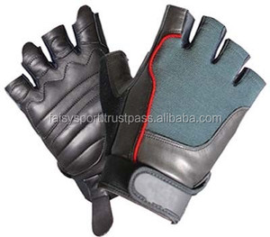 Guantes de Piel para Levantamiento de Pesas, Antideslizantes, Medios Dedos, Transpirables, para Mancuernas, Ciclismo, Hombres, Mujeres, Unisex, Ligeros - Product Image 1