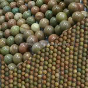 Hebras de cuentas de adoquín de color, cuentas redondas de grado AA +, cuentas de piedras preciosas - Product Image 1