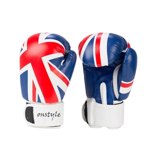 Guantes de boxeo de cuero PU con logotipo personalizado de 12oz de alta calidad para entrenamiento de competición Precio de fábrica para gimnasios - Product Image 1