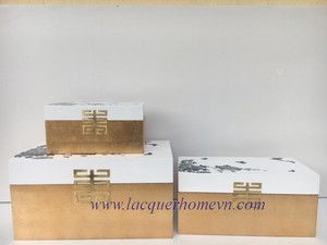 เวียดนามแล็คเกอร์การจัดเก็บกล่องที่มีแม่ของมุกที่กำหนดเองโบราณทาสีกล่องไม้สำหรับการตกแต่งของขวัญบรรจุในกล่อง - Product Image 5