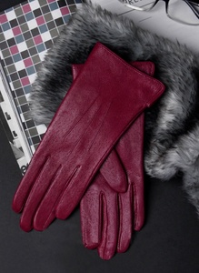 Gants en cuir Imipec pour femmes, en peau d'agneau de qualité supérieure, fonction écran tactile, design à doigts entiers, fermeture à bouton, ajustement parfait pour le quotidien - Product Image 3