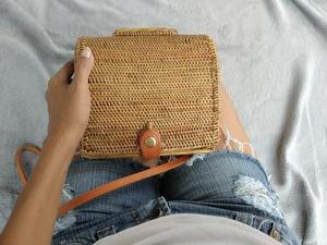 Bolso de mano de ratán vintage a un precio razonable - Product Image 4