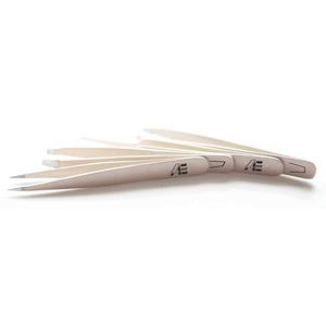 Profesional pinzas paquete de 4 pinzas de pelo encarnada removedor de tratamiento de la forma de la ceja pinzas con el caso - Product Image 5