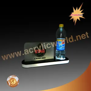 Exhibición de vino acrílico Led para venta al por mayor y distribuidor, vitrina de exhibición de vino para restaurante - Product Image 1