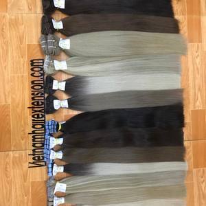 ผมแท้ 100% เวอร์จิ้น เรมี่ สำหรับต่อผมแบบเส้นตรง เงางามดุจแพรไหม  แบบสกินเวฟท์ - Product Image 2