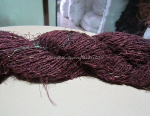 Fil de lin recyclé 100% filé à la main, écologique, durable, matériau artisanal pour le tufting, le tricot et le crochet - Product Image 6