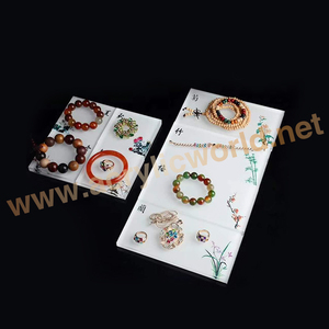 Présentoir de bijoux en acrylique, lot de 1 pièces, collier et Bracelet à 3 côtés et 1 face - Product Image 1