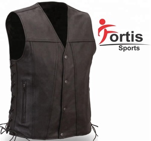 leather vest / leather waistcoat - Product Image 1