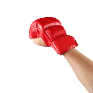 Gants MMA avec logo personnalisé, gants de boxe en cuir, Sparring Kick Thai Gym, gants de boxe - Product Image 6