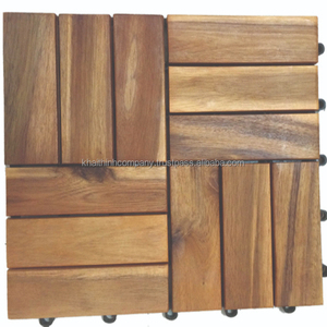 Nuevo DT FURNITURE Azulejos de cubierta de diseño tradicional Material de madera duradero Muebles de exterior Juegos de jardín Uso decorativo exterior - Product Image 1