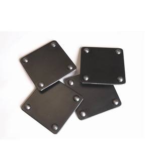 <b>Black</b> Metal Iron Coasters Set Of 4 - Product Image 1