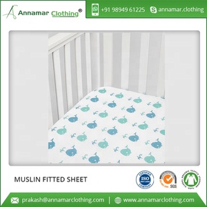 100% Muslin Cotton Fitted Sheet from Bulk Manufacturer at Low Price - Product Image 5