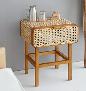 En iyi satın almak sıcak moda yeni varış Rattan masa masası yan masa lüks ev dekorasyon mobilyası