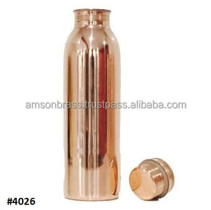 Cobre Bueno para la salud Botella de agua Ayurvédica Botellas de cobre impresas hechas a mano botella de agua de cobre - Product Image 6