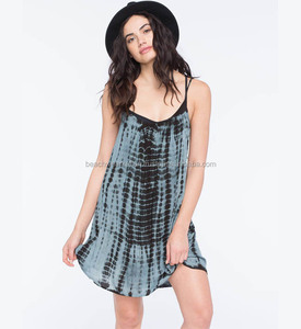 Vestido de verano de rayón con tirantes finos, informal - Product Image 1