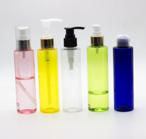 ขวดพลาสติก PET ขวดพลาสติก PET สีเหลืองใสขนาด150มล. พร้อมปั๊มสำหรับน้ำมันทำความสะอาด - Product Image 2