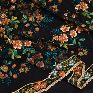 Neue <span class=keywords><strong>design</strong></span> high-grade DIY <span class=keywords><strong>net</strong></span> wasser löslich stickerei spitze stoff für kleid - Product Image 2