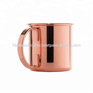 La meilleure tasse de mule de cylindre en cuivre 100% fabriquée à la main avec un fabricant et un fournisseur de gobelets en cuivre au meilleur prix de qualité supérieure - Product Image 3