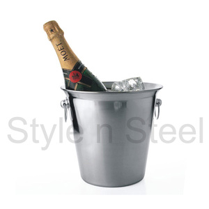 Cubo de champán de acero inoxidable Cubo de hielo de primera calidad Cubo de cerveza enfriador de vino de metal personalizado de acero inoxidable - Product Image 2