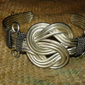 Hand <b>Crafted</b> Bended Brass <b>Wire</b> Armlet - Product Image 1