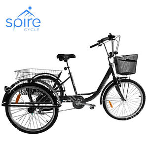 Trike en acier OEM avec panier ouvert Vente en gros de tricycle style pousse-pousse pour passager - Product Image 1