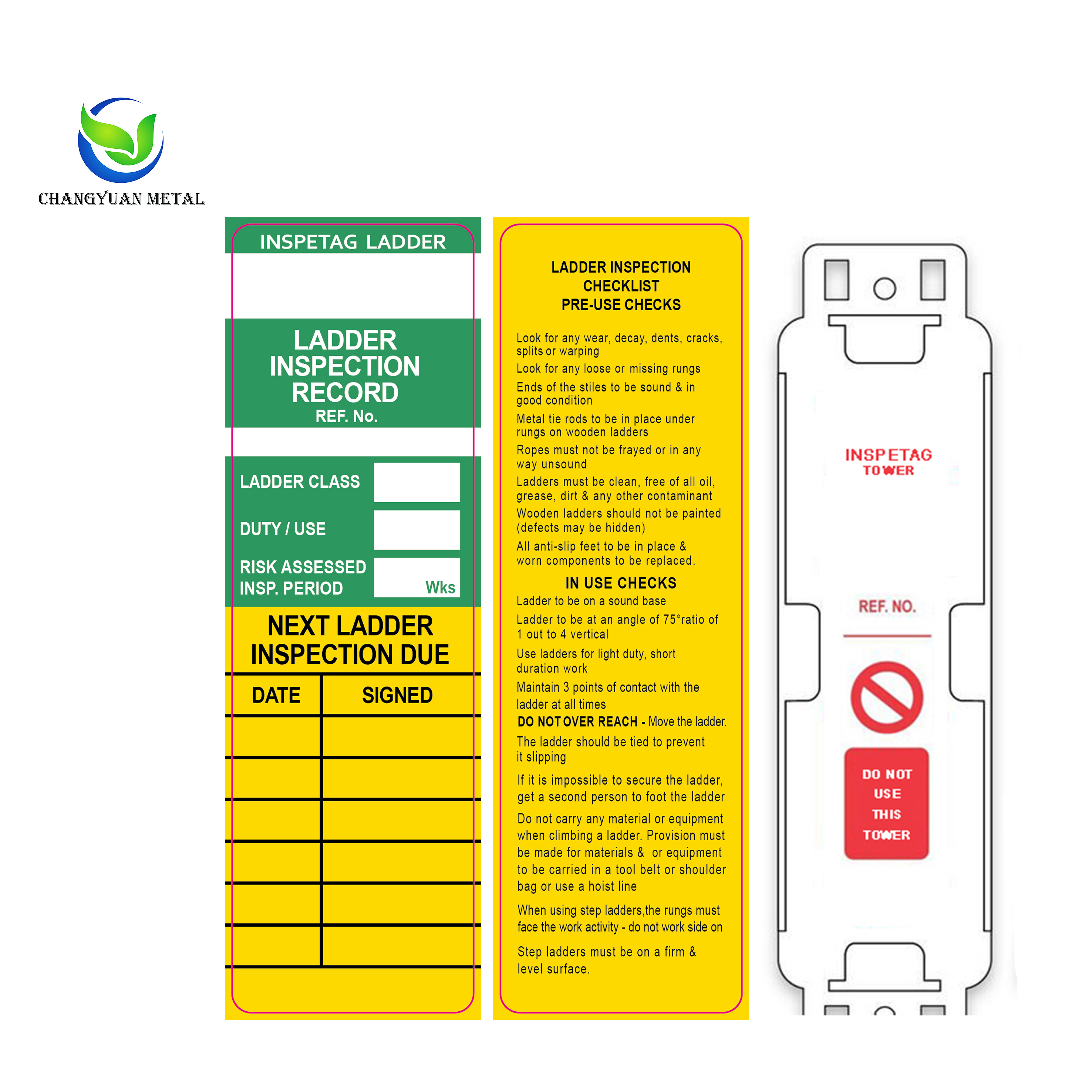 Индивидуальная Защитная бирка для лестницы и лестниц для предотвращения несчастных случаев