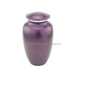 Vente en gros urnes funéraires classiques en métal étain de qualité supérieure avec rayures de couleur noire à bas prix - Product Image 3