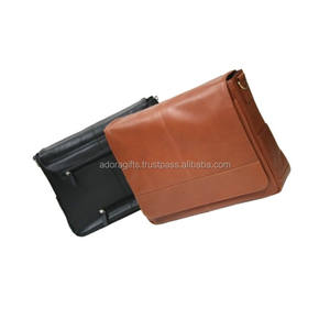 Promotional Durable <b>Laptop</b> Case Handmade Genuine Leather Satchel Popular Shoulder <b>Bags</b> - Product Image 1