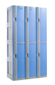 Seis Casilleros de Plástico ABS Extra Grandes de Dos Niveles - Product Image 2