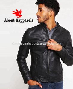 Chaqueta de moto de invierno de talla grande más vendida Slim Fit piel de cordero genuina cremallera personalizada pedido a granel nueva colección - Product Image 5