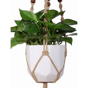 Métal Antique Or Pot Suspendu Plante Cintre Maison Jardin Accessoris - Product Image 3