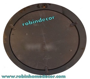 Horloge murale vintage en laiton et bois de 16 pouces, Victoria Station, Londres - Product Image 3